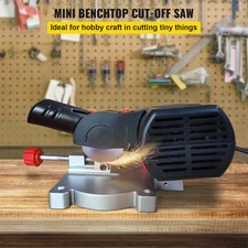 New Mini Miter Cut-off Chop Saw, Two 2-5/16" Blade of Steel and Resin with 1/