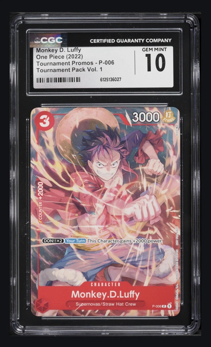 Monkey.D.Luffy-P-006 P-006 One Piece Promotion Cards for sale | eBay