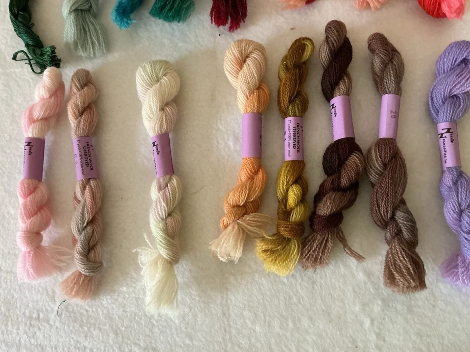 Overdyed Floss NEEDLE NECESSITIES Wool 16 Skeins 37 YDS EACH Assorted Color - Image 2 of 4