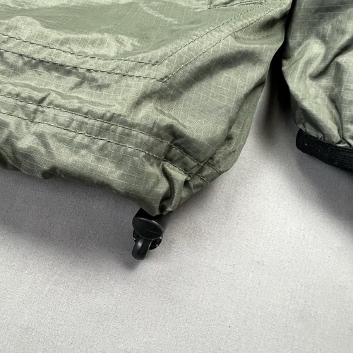 VTG 90s Y2K Gap Anorak Small Green Windbreaker Lightweight Hooded Ripstop Pouch - Picture 7 of 10