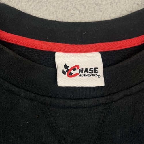 Vintage Chase Authentics Dale Earnhardt Jr Black Sweatshirt Embroidered Logo XL - Picture 4 of 8