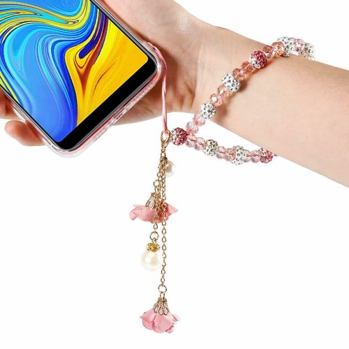 For Samsung A14 A15 A54 A16 S24 S25 Ultra Case Bling Diamonds Soft cover & strap - Picture 6 of 22
