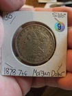 1878 Silver Morgan Dollar 7TF Uncirculated