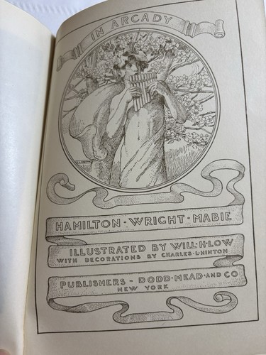 1903 In Arcady by Hamilton Wright Mabie 1st Ed. Art Nouveau Cover Dodd Mead - Picture 6 of 8