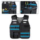 Reflective Adjustable Work Vest with Breathable Fabric for Electricians
