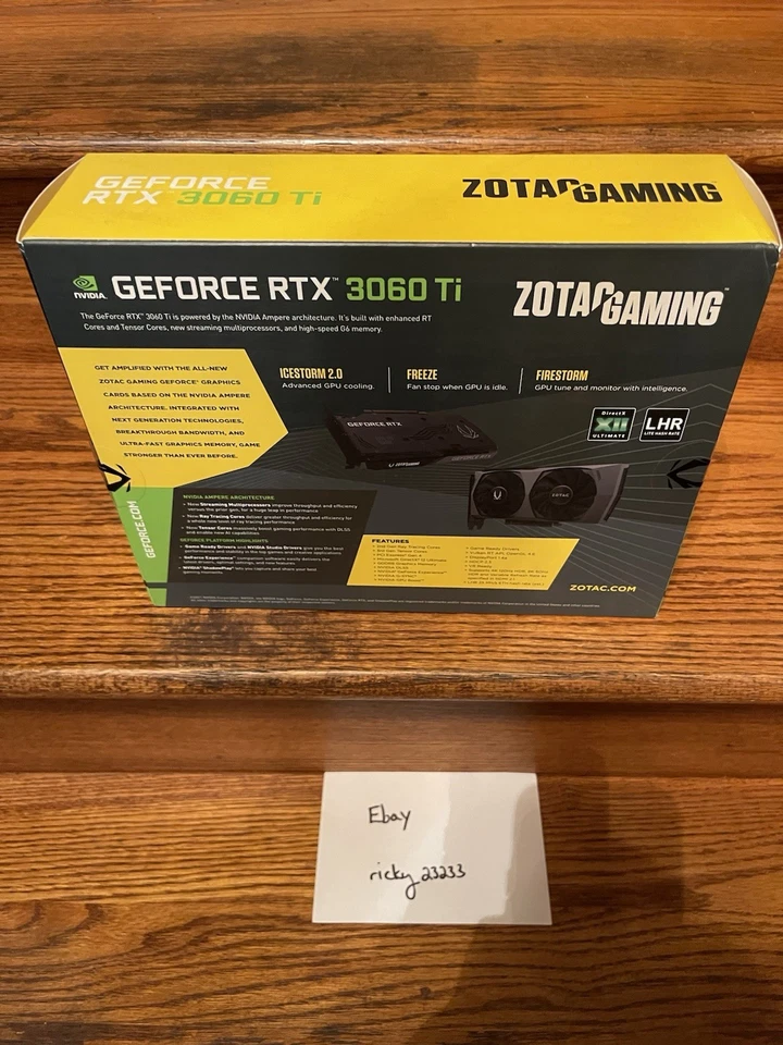 ZOTAC GAMING GeForce RTX 3060 Ti Twin Edge OC LHRZT-A30610H-10MLHR - Image 3 of 4