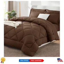 7-Piece Queen Comforter Set with Down Alternative - Elegant, Cozy & Easy Care