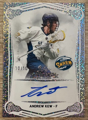 #ad 2025 LEAF NLL INAUGURAL LACROSSE ANDREW KEW SPARKLE SP AUTO #BA AK1 #10 10 $39.99