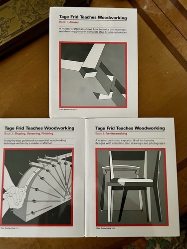 Tage Frid lehrt Holzbearbeitung: 3 Bände Set Hardcover feine Holzbearbeitung, neuwertig