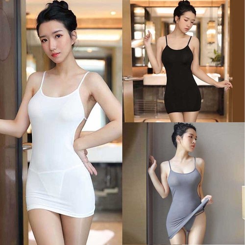 Nachtwäsche Rückenfrei Bodycon Clubwear Bequem Dessous Nachthemd Durchsichtig - Bild 5 von 23