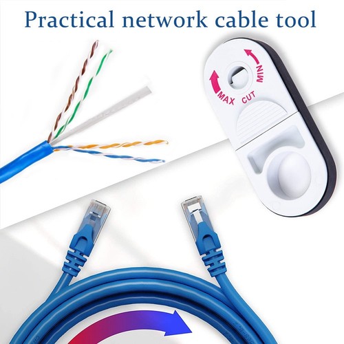 Outil universel de dénudage de fil pour Cat5E, Cat6, Cat7, Cat8 - Câble coaxial3682 - Photo 4/7