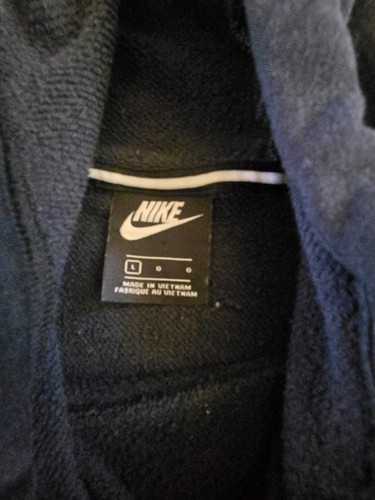 Damen Nike Workout Hoodie Large Crop Schwarz/Gold Grafikdruck - Bild 4 von 5