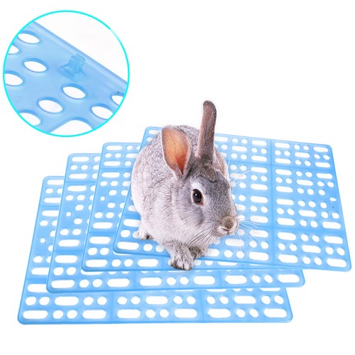 4 Pezzi Tappetini Gabbia Coniglio Piccoli Animali Piedini Plastica Tappetino per Animali Gatti Cane