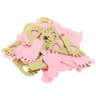 200pcs Baby Geburtstagspapier Konfetti Babyfußstreuung Babyparty Party Vorräte