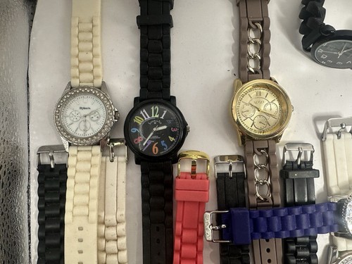 Gemischte Marken Damen Gelee Silikon Band Uhren Posten von 20 für Teile oder Reparatur G16 - Bild 6 von 8