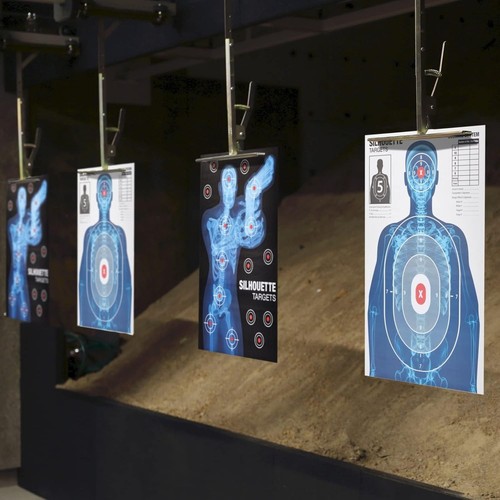 50 Pack Human Silhouette Large Paper Shooting Range Targets - Multicolor - Picture 4 of 9