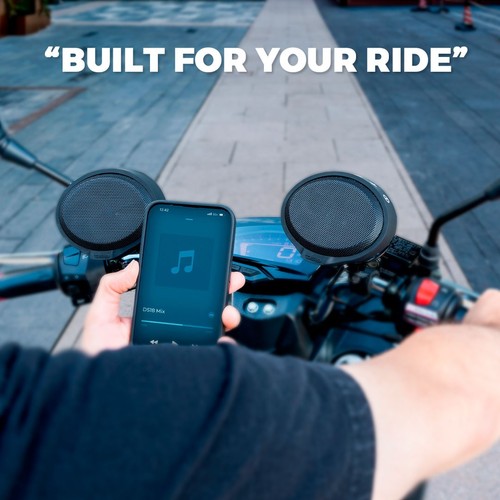 DS18 RYDERBT Bluetooth Speakers Amplified for Motorcycle Handlebar Mount - Picture 5 of 10