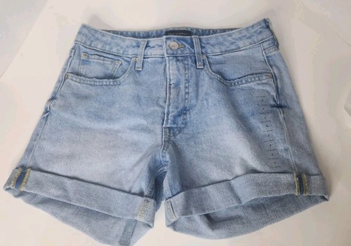 Free Assembly Womens Size 8 Shorts Denim Rolled Light Wash  - Picture 1 of 5