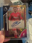 Topps Premier League John Arne Riise Autograph Orange Sparkle /50