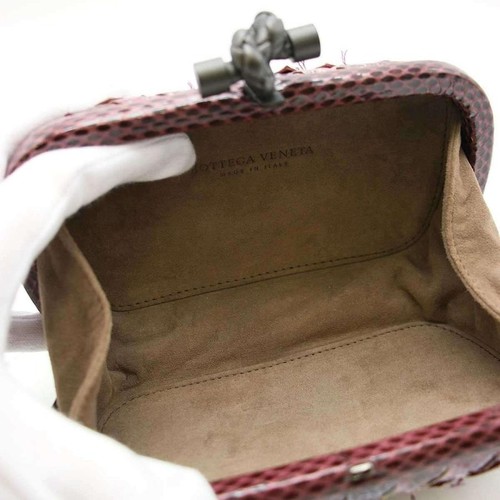 Bolso de Mano Bottega Veneta Nudo Mini Intrecciato Púrpura De JAPÓN - Imagen 4 de 8