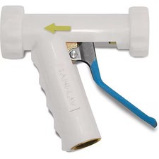 Sani-Lav N81w Pistol Grip Spray Nozzle, 3/4" Female, 150 Psi, 5.3 Gpm, White
