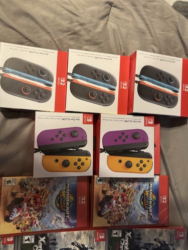 Nintendo Switch 2 Controller Joy-Con 2 (L) Light Blue (R) Red - Picture 2 of 4