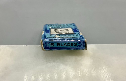 Vtg Gillette Aristocrat Safety Razor w/Leather Case Gold Toned w/Blades & Holder - Picture 15 of 22