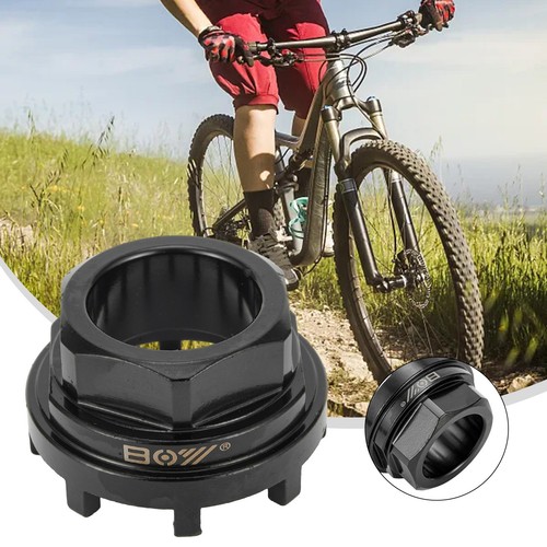 Schwarz Kohlenstoffstahl Hülse für 8 Kerbe Patrone Innenlager Werkzeug auf Fahrrädern - Bild 6 von 12