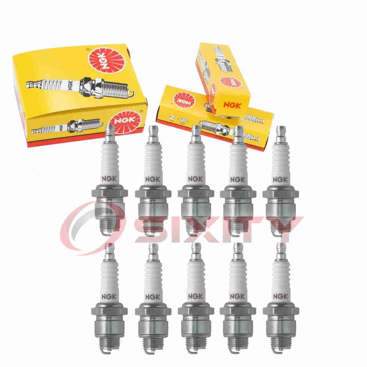 10 pc NGK 3810 B8S Standard Spark Plugs for W24S-U W24S UJ2J TC42 MC42 MC41 cx