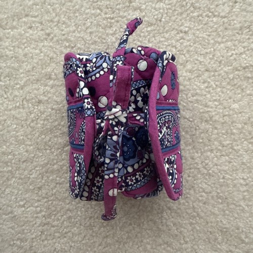 Vera Bradley "All Wrapped Up" Boysenberry Jewelry Case Travel Organizer Paisley - Picture 3 of 6