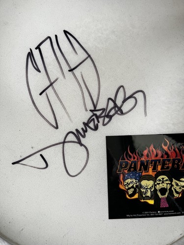 Pantera Dimebag SIGNIERTES AUTOGRAMM Trommelfell von der Cowboys From Hell Tour 1990. - Bild 2 von 4