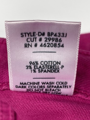 Neu mit Etikett Avara Just schwarz Kimberley fuchsia pink weites Bein Denim Jeans Damen 27 - Bild 9 von 10