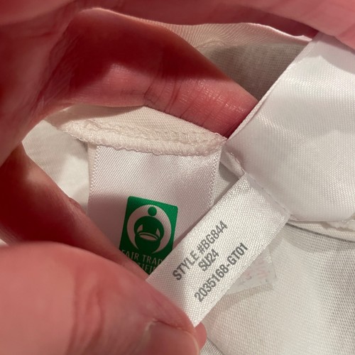 NWT Flawed J.Crew Factory Women's Sz L Oars Flag Graphic Tee White USA BG844 - Picture 9 of 9