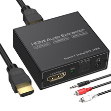 HDMI ARC Audio Extractor 4K60Hz,Hdmi to Optical/Spdif 3.5Mm AUX Audio Adapter...