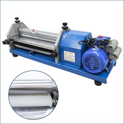Automatic Gluing Coating Machine Paper Bag Leather Glue Coating Soft Roller 370W