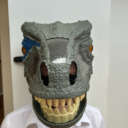 Jurassic World Blue Raptor Mask 2017 Chomp N Roar Velociraptor Dinosaurier Mattel