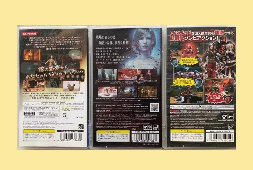 SONY PSP Silent Hill Zero & The 3rd Birthday & Undead Knights set Tested Japan - Image 2 of 2