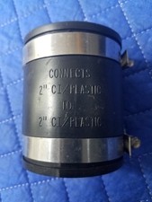 (1)-Flexible Fernco Rubber Boot 2" PVC Plastic Pipe Connector Coupling Coupler