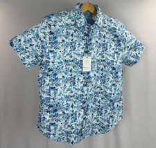 Robert Graham Button-Up Shirt Mens XL Colorful Vibrant Paisley Art Flip Cuff SS