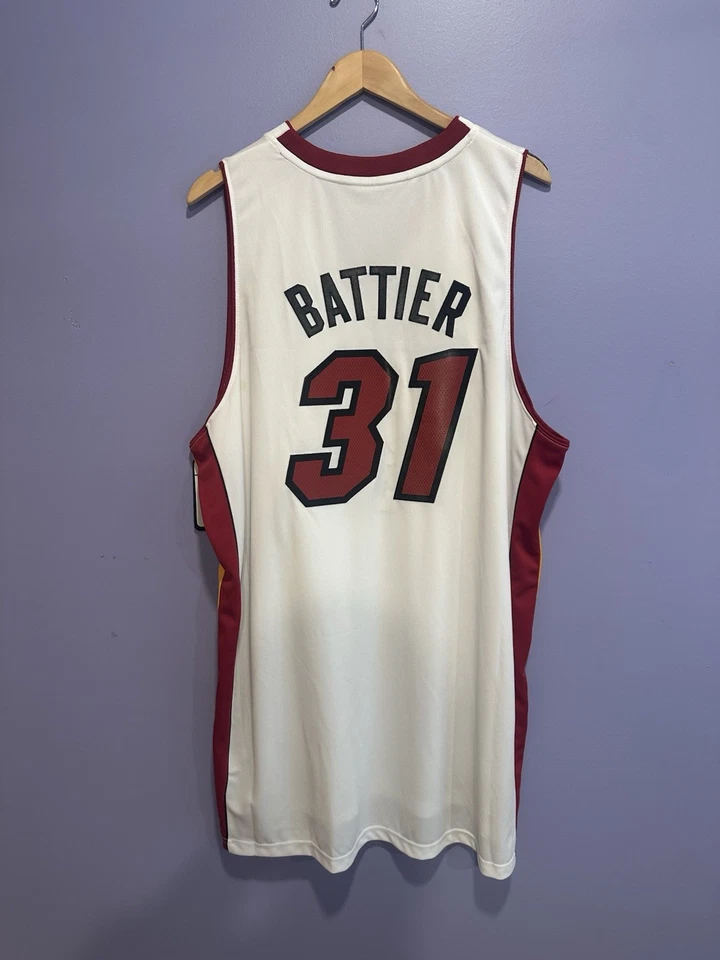 NWT 2013 NBA Adidas Swingman Miami Heat Shane Battier 31 Jersey SEWN Men 2XL - Image 2 of 4