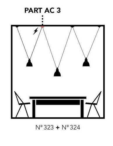 DCW Editions PART AC3 PARTAC3 Les Acrobates de Gras Double Canopy Accessory - Picture 3 of 3