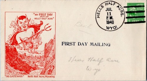 Wyoming Hells Half Acre 1940 4f-bar 1940-1959 Philatelie.