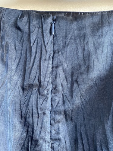 Zedzz Pure Silk Georgette Skirt Medium Appliqué Frill Hem Size 10 - Picture 5 of 7