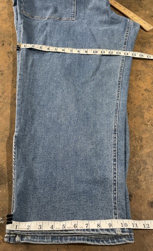 AVA & VIV Women's Denim Overalls Bib Blue Jeans Stretch Medium Wash Size 26W NWT - Picture 11 of 14