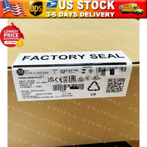 Allen-Bradley AB 2711P-T12W22D8S PanelView Plus 7 Grafikterminals USA kostenlose Steuer - Bild 1 von 3