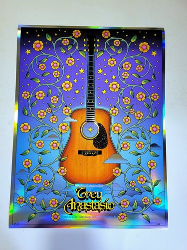 Trey Anastasio FOIL Poster ORLANDO 2025 SIGNED #'d OFFICIAL SCREEN PRINT 30 MADE - Picture 12 of 12