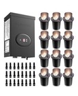 Sunvie Low Voltage Outdoor Landscape Lighting Kit With Transformer (12 Pack)