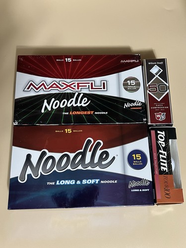Maxfli Noodle Golfbälle Set 36ct + Wilson Staff 50 Elite & Top Flite Tour100 - Bild 1 von 5