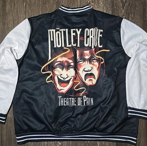Gr. 3XL Motley Crue Theater Of Pain Jacke mit Knopfleiste - Bild 1 von 9