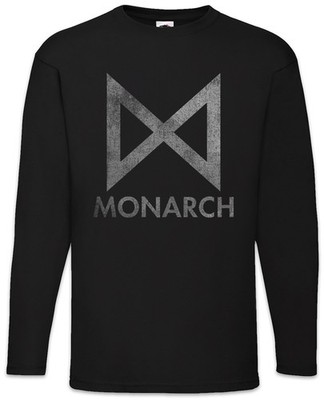 Monarch Logo Langarm T-Shirt Symbol Sign Logo Zeichen Company Firma Firmenlogo